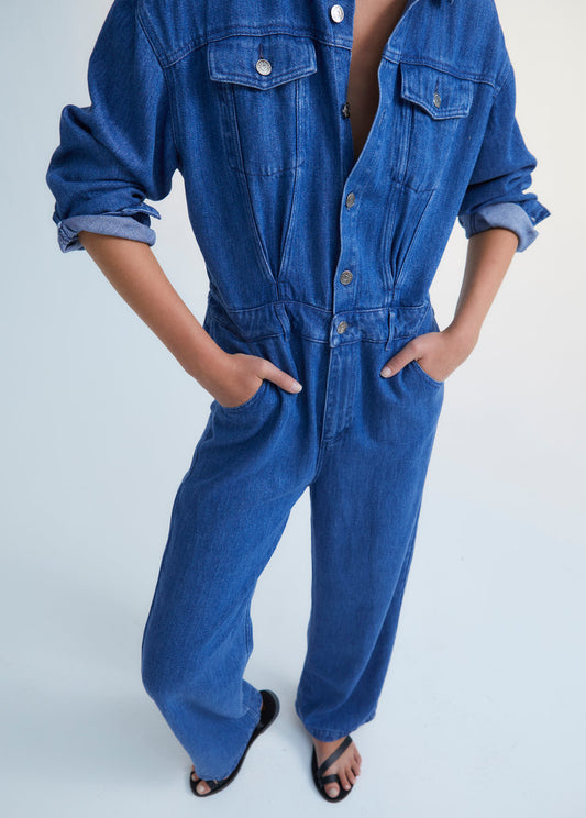 Woodland Denim Woman Jumpsuit