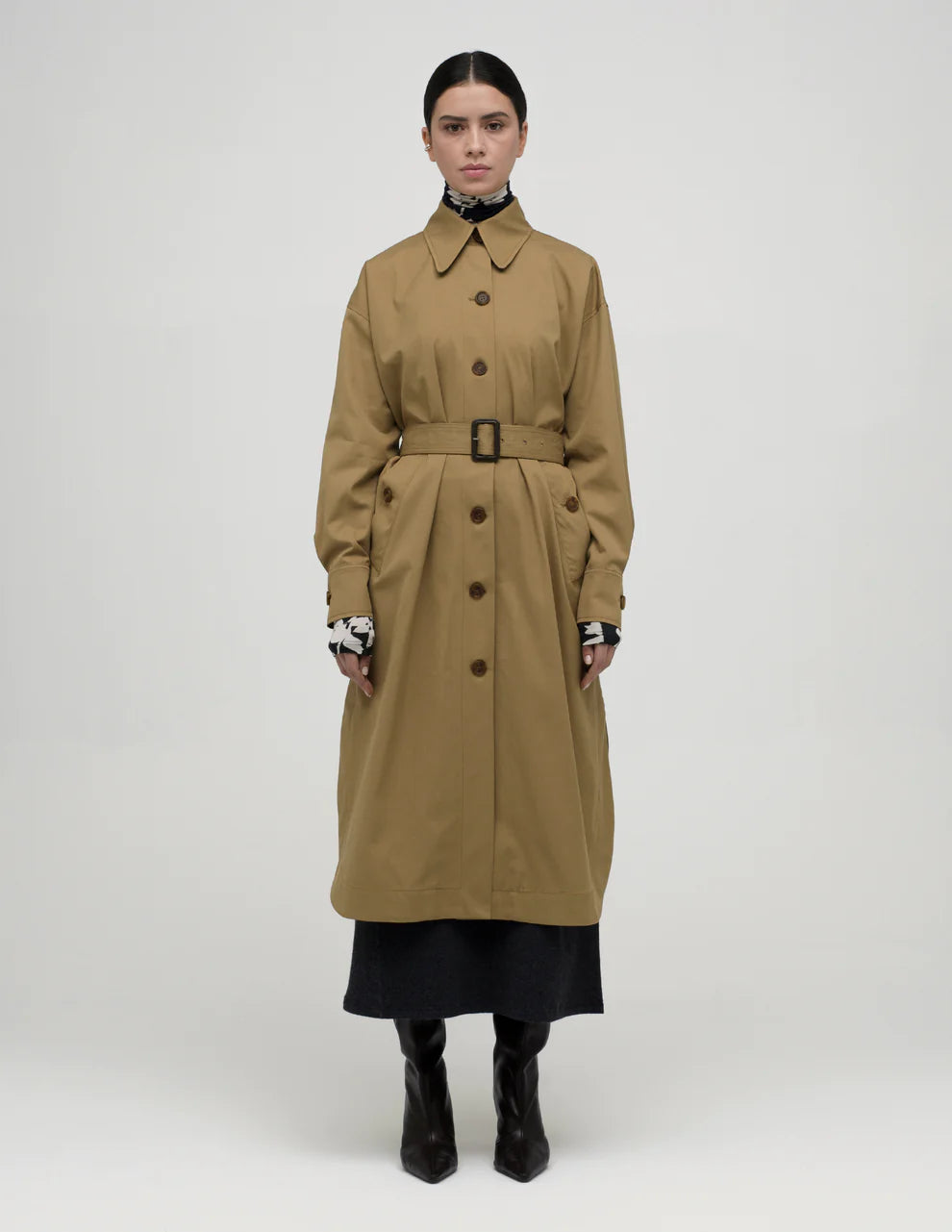 Single-Breasted Trench-Coat