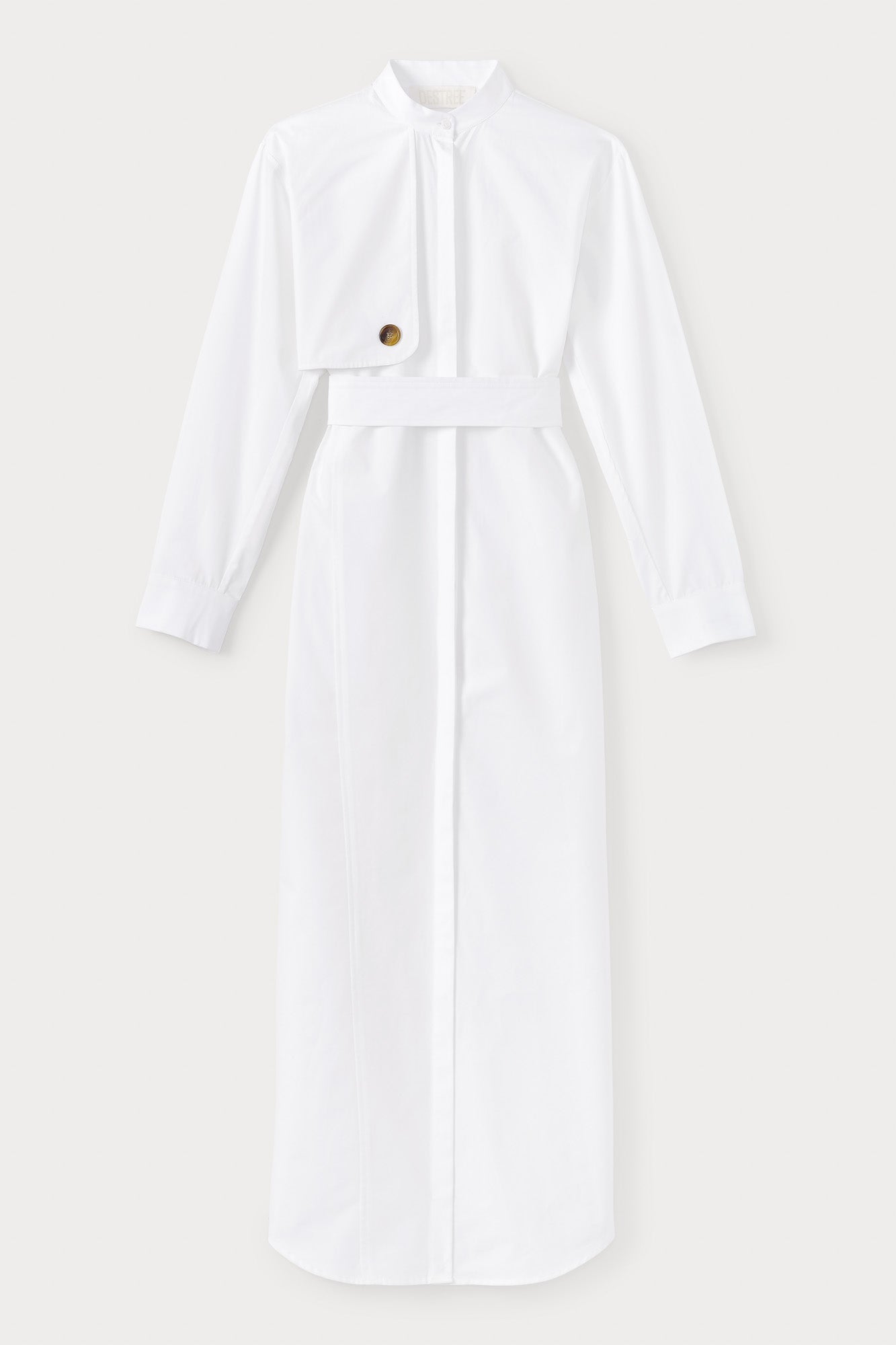 HANS-DRESS LONG POPELIN WHITE