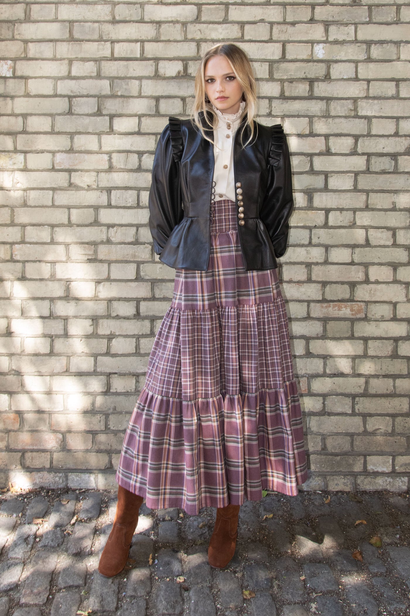 Tati Two-Tiered Midi Skirt