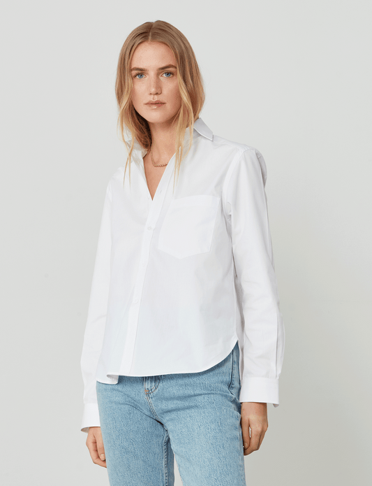 The Classic: Fine Poplin, White