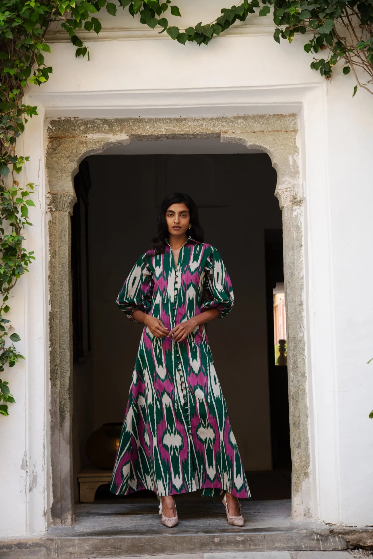 Green Jodhpur Dress