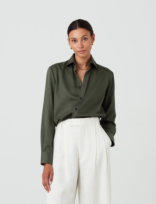 The Boyfriend: Tencel, Khaki