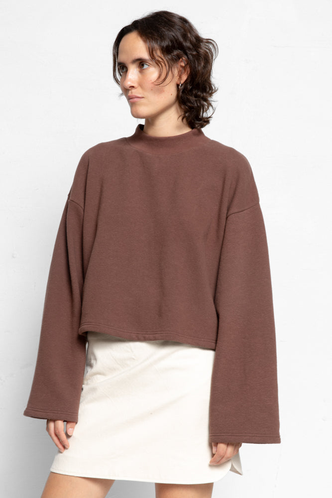 Wide Sleeve Cropped Sweater ''Catalina'