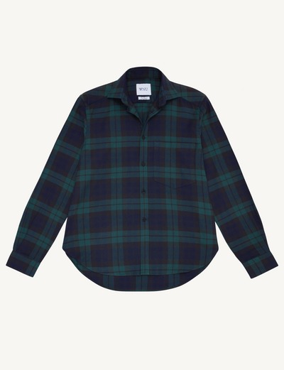 The Classic: Fine Brushed, Heritage Green Check