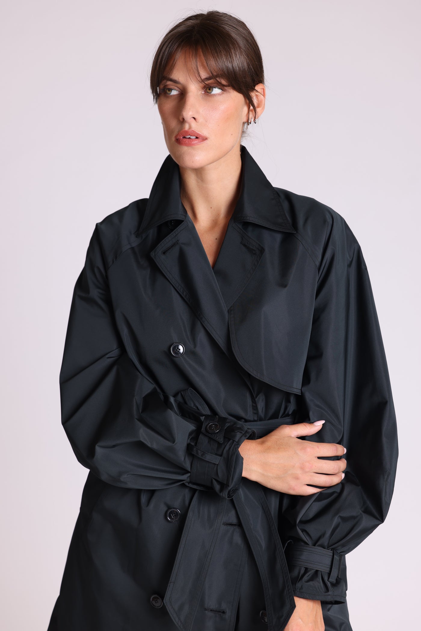 Cora Short Coat in Nylon