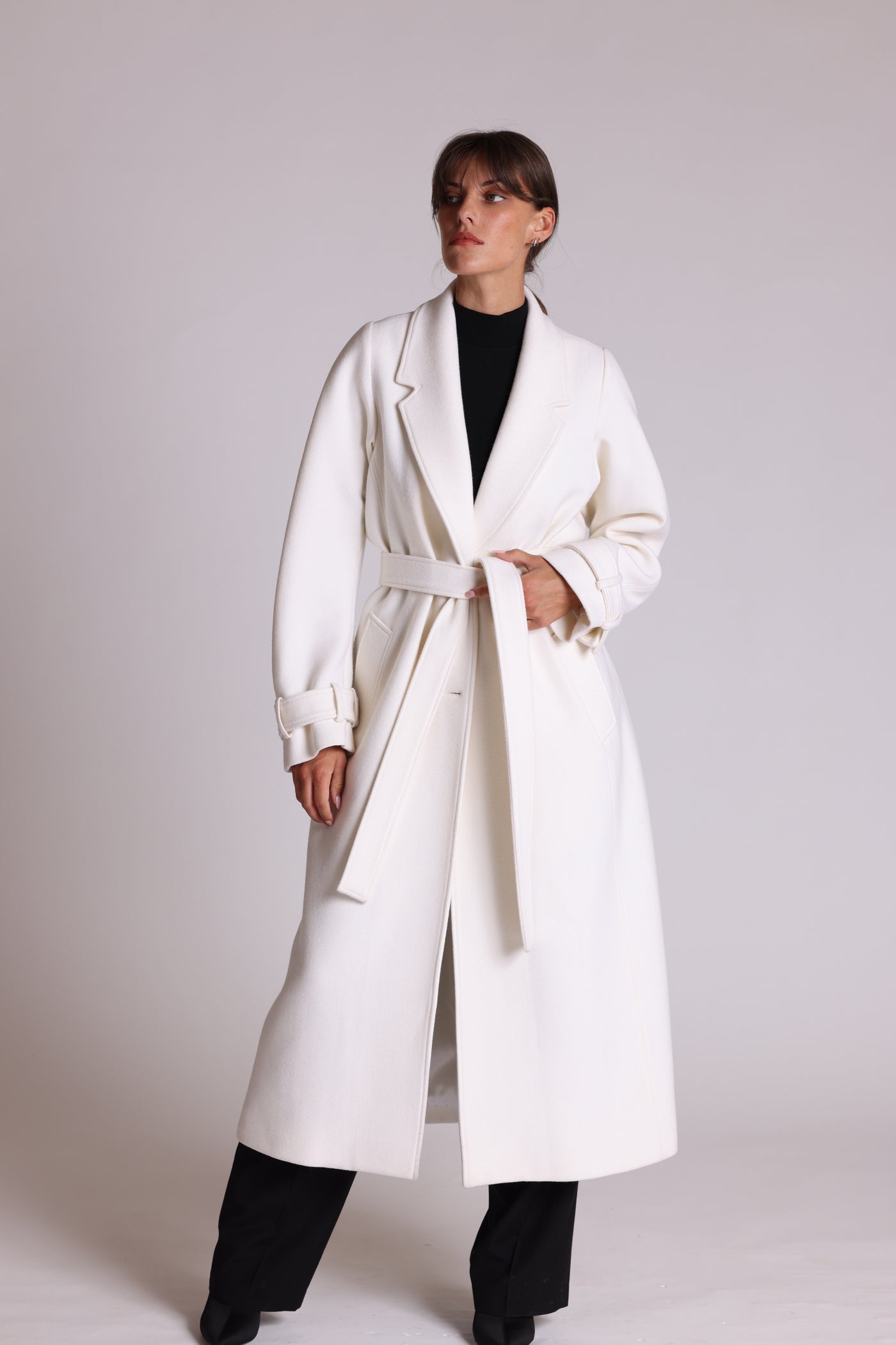 Gaia Long Coat in Wool