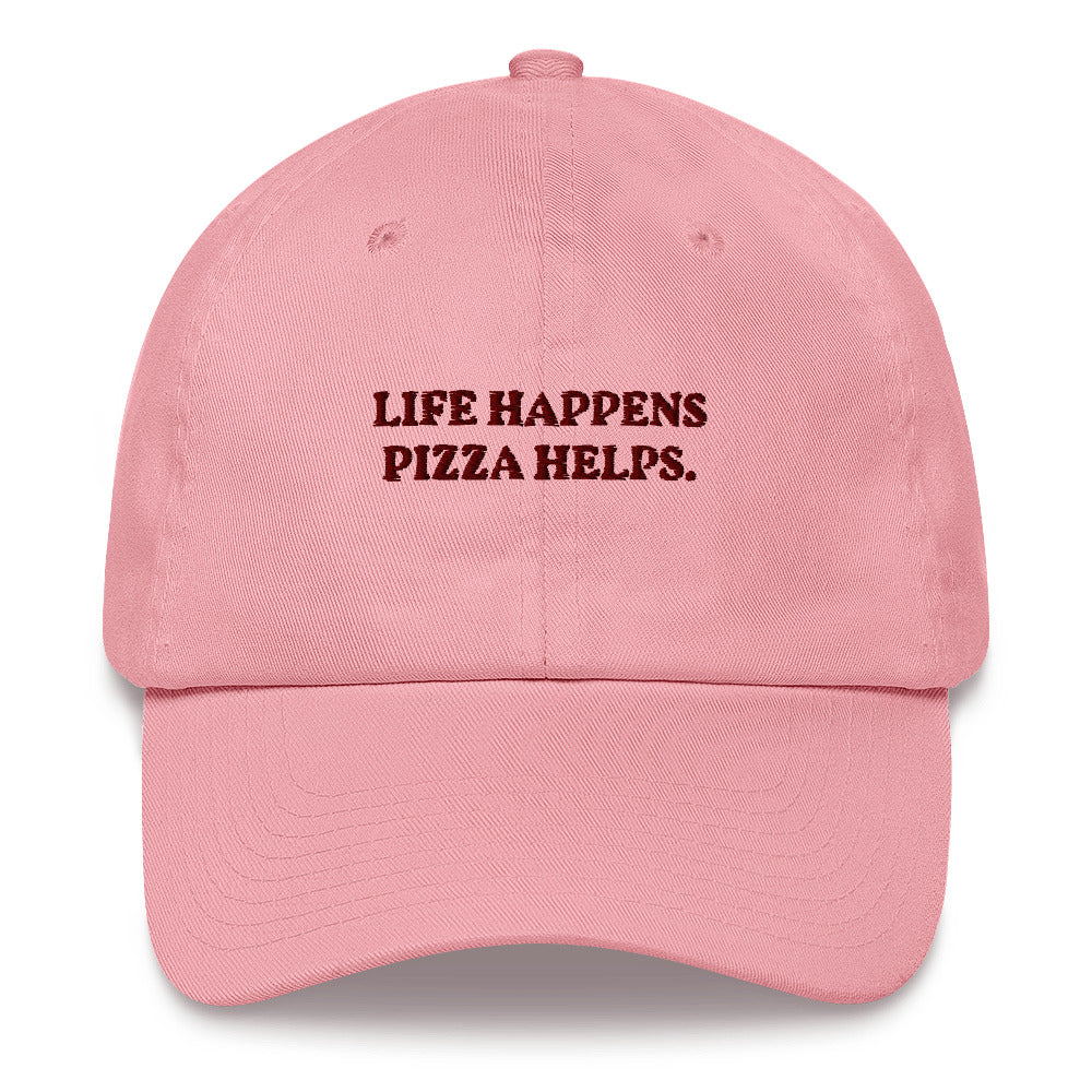 Life Happens, Pizza Helps - Embroidered Cap