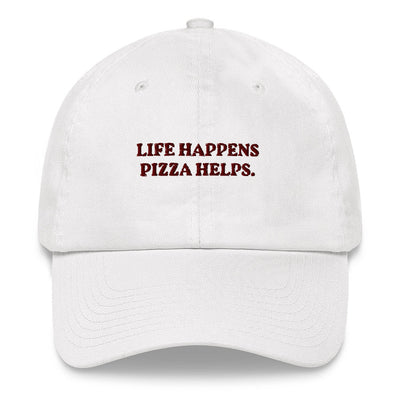 Life Happens, Pizza Helps - Embroidered Cap