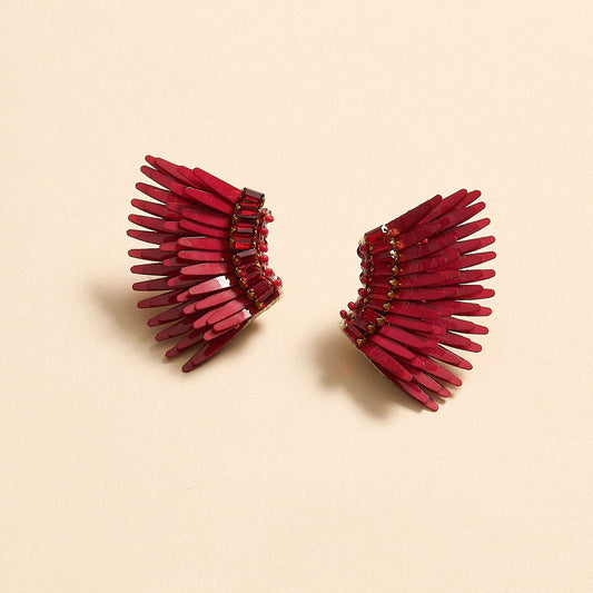 Mini Gem Madeline Earrings Red