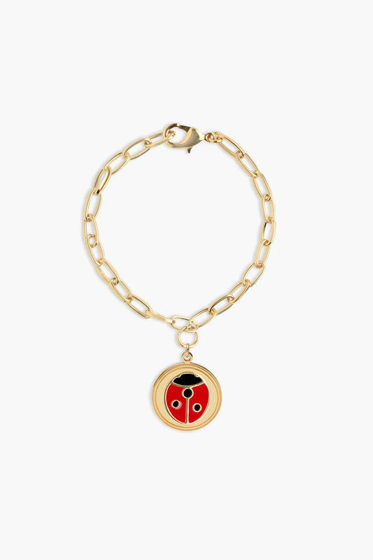 Gold Ladybug Bracelet