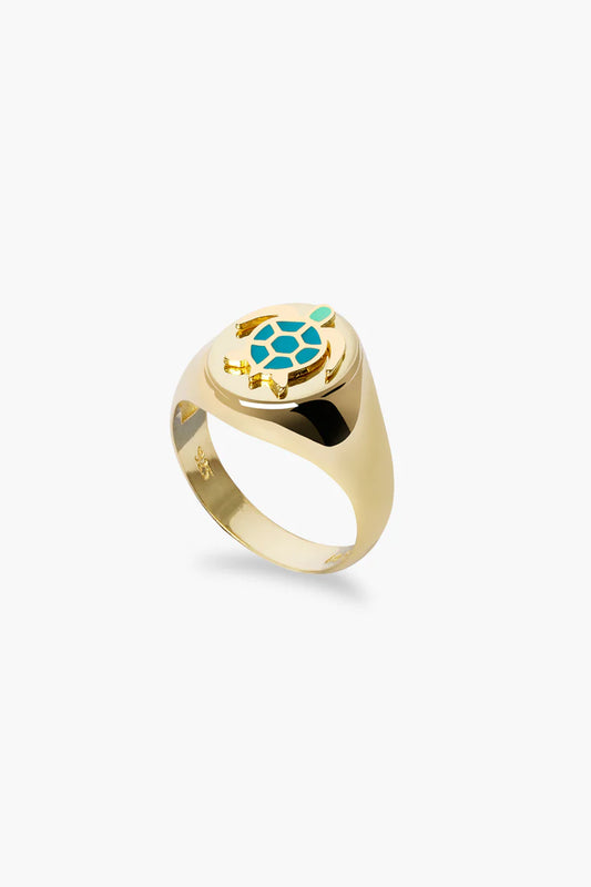 Gold Turtle Ring