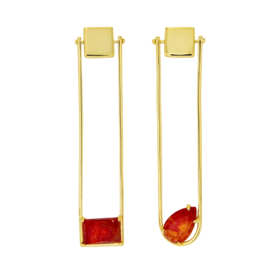 Pygmalion Red Coral Earrings