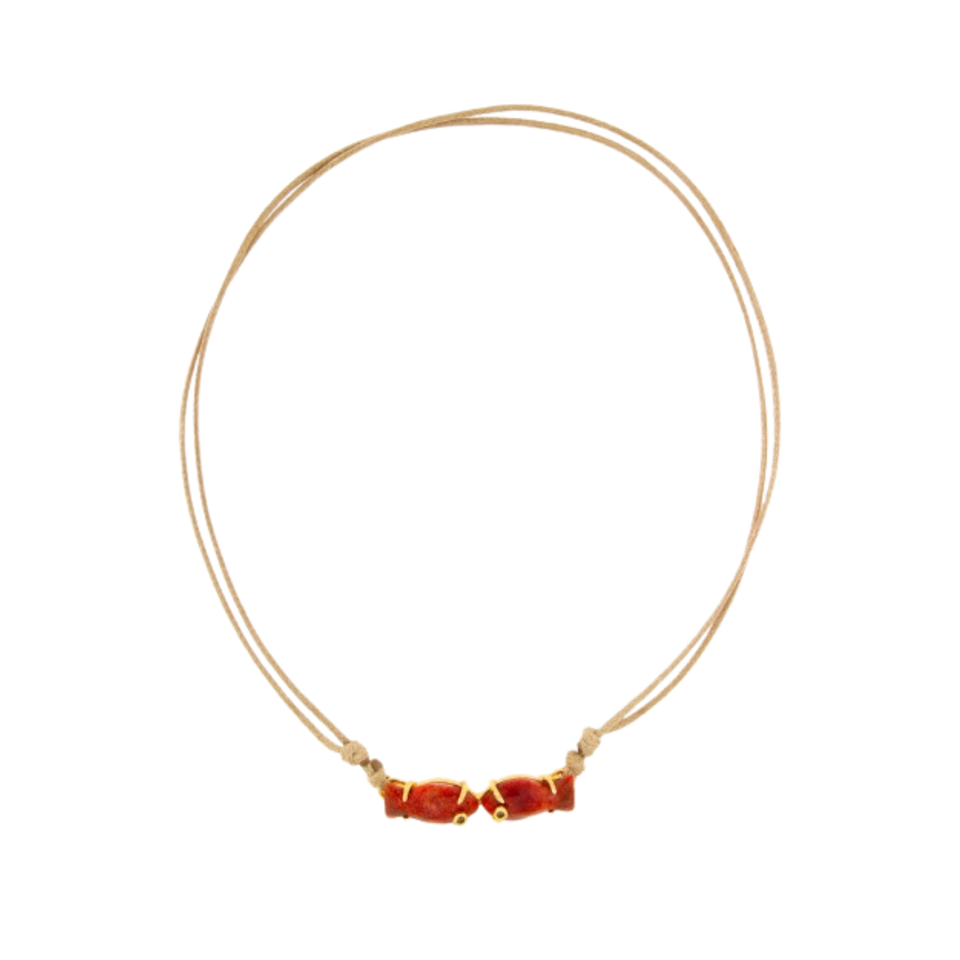 Choker Marea Kiss Coral Red