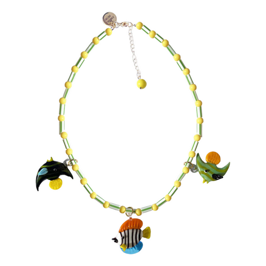 Collar Amarillo Three Peces