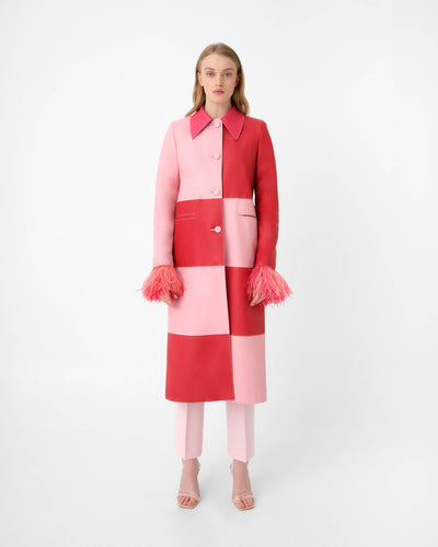Dama Coat Pink / Red