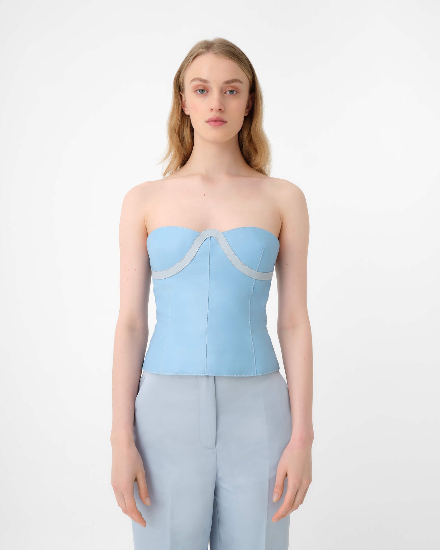 Cleo Bustier Blue Ciel