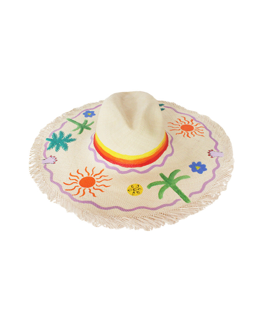 Hand-Painted New World Hat (Pre-Order)
