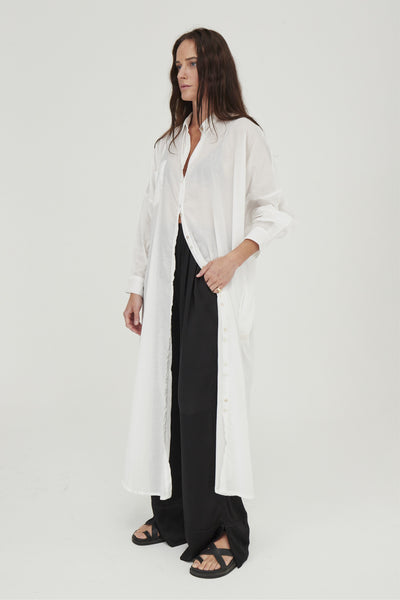 Santorini Shirt Dress White | Pre Order