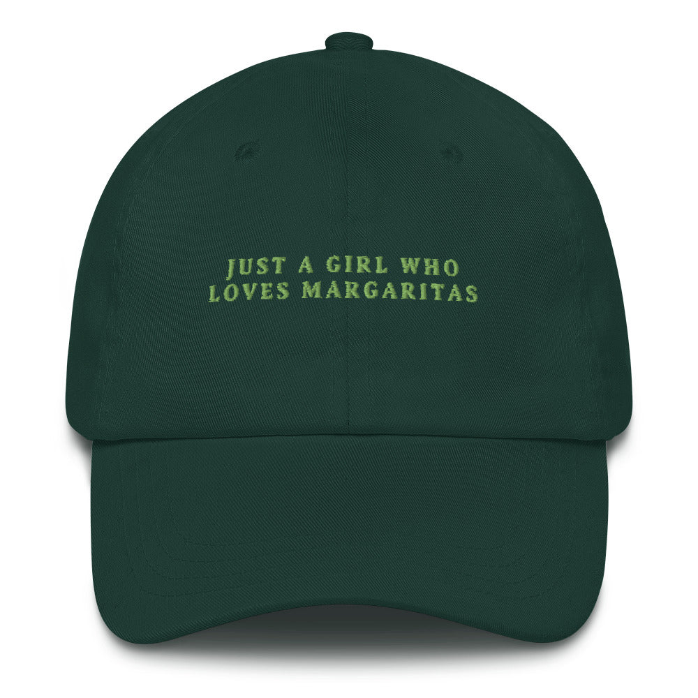 Just A Girl Who Loves Margaritas - Embroidered Dad Cap