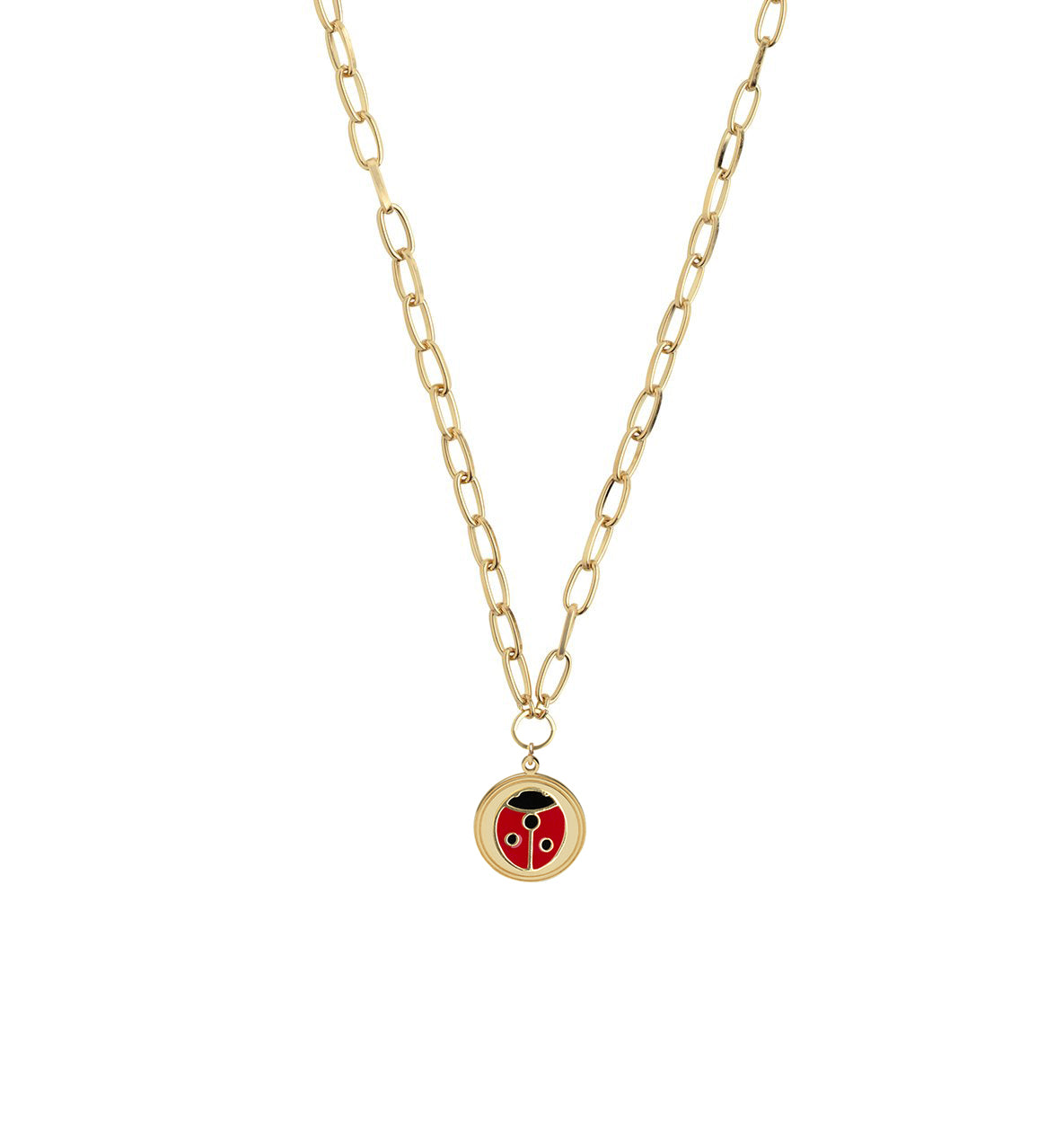 Gold Ladybug Necklace