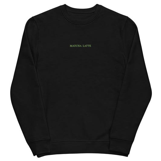 Matcha Latte - Organic Embroidered Sweatshirt